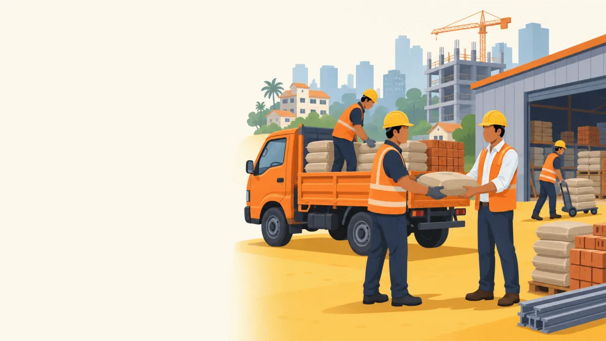 Nearby construction suppliers discoverable through URSBID