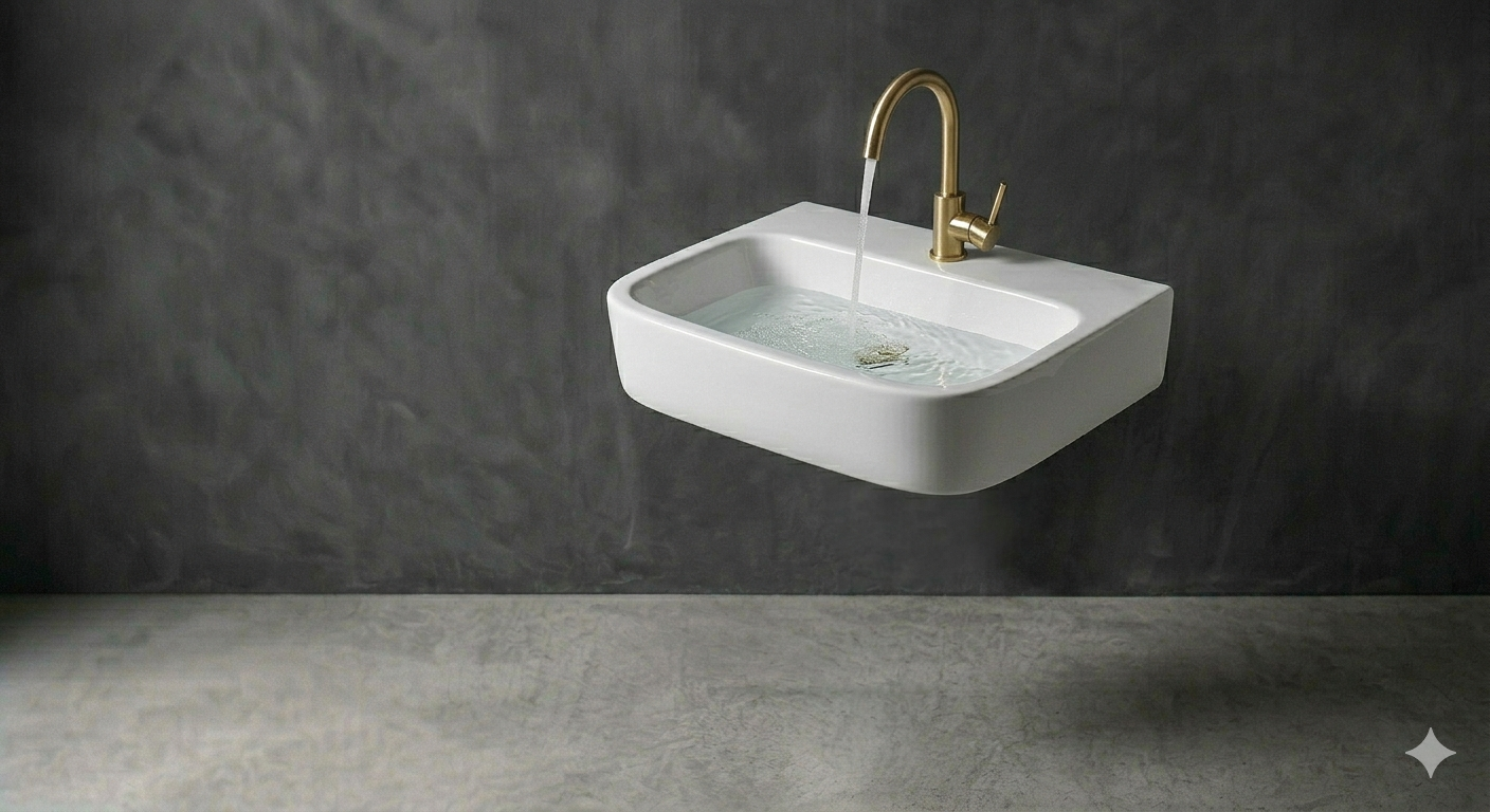 Wall-Hanga Wash Basin